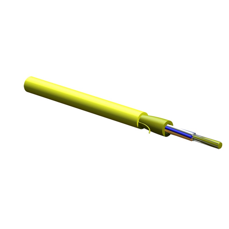 Corning 6 Strand Singlemode Indoor Plenum Fiber Optic Cable - Yellow (Per  Foot)